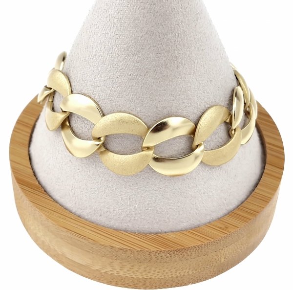 2217 Bransoletka elegancka złota 19cm pozłacana 14k Xuping 