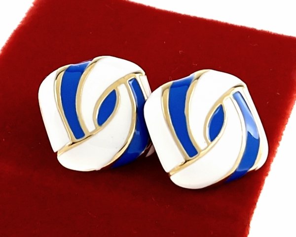 2359 Kolczyki złote stal chirurgiczna 316L nierdzewna celebrytki wtyczki Viki lady