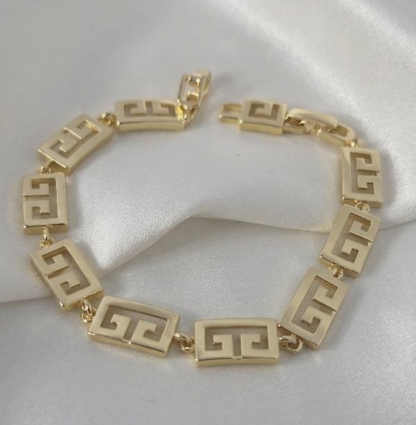 4985 Bransoletka elegancka złota 17+2cm pozłacana 14k 