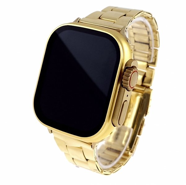 ***Złoty Smartwatch HiWatch ULTRA 3 BIG 2.3" AMOLED 10w1 zegarek wygodny słuchawki 