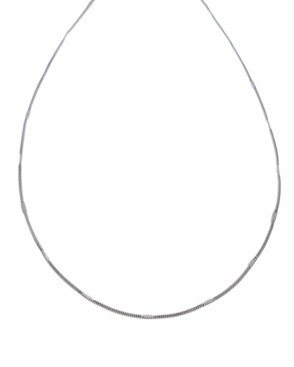 1092e Srebrny łańcuszek 45cm 1,3mm stal chirurgiczna nierdzewna 