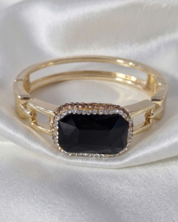 2229 Bransoletka biżuteria królewska pozłacana 14k 6cm bangla