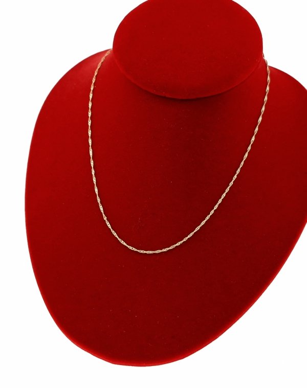 2983 Złoty łańcuszek 45cm 1mm pozłacany 18k Xuping 