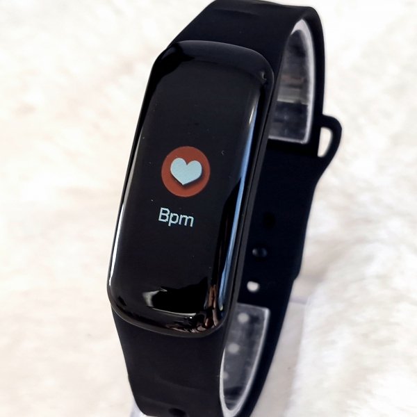 op41 Smart Bracelet model X1 zegarek wygodny sylikonowy pasek czerwony