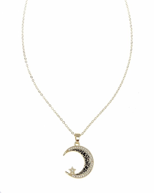 sz237 Złoty łańcuszek naszyjnik 50+5cm pozłacany 14k 