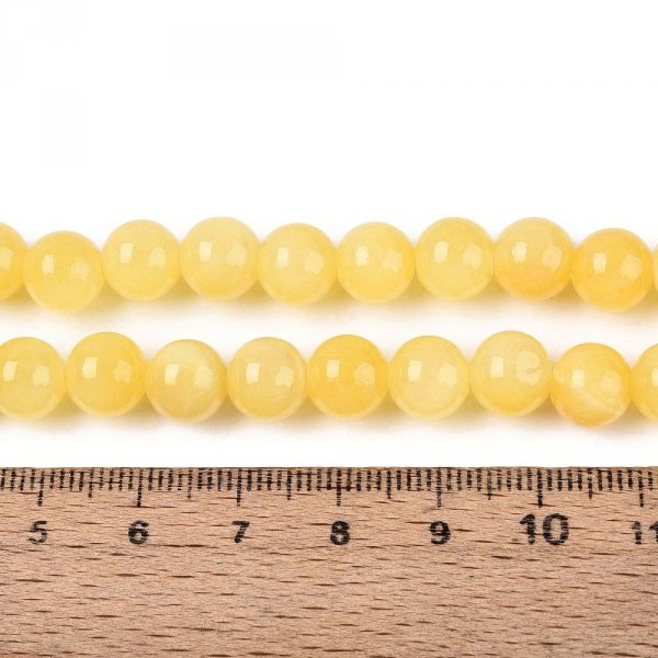 3703 Jadeit kamień naturalny 8mm pasmo 38cm