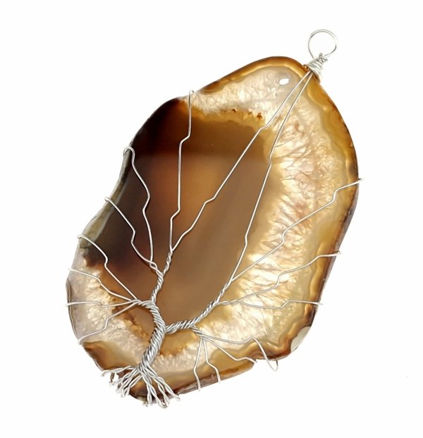 2324h Zawieszka agat kamień naturalny 1 sztuka