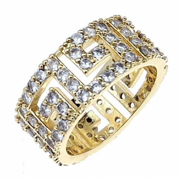 4896 Pierścionek złoty zaręczynowy pozłacany 14k Viki Lady 