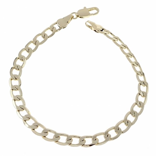 082 Bransoletka elegancka złota 19cm pozłacana 14k 