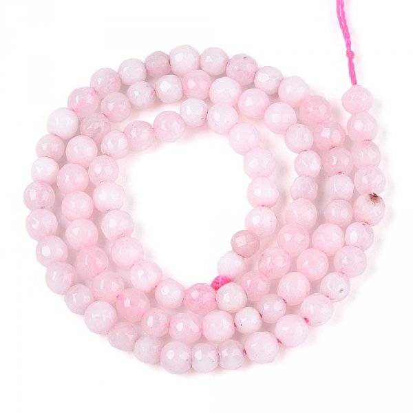 2323k Jadeit kamień naturalny fasetowany 4-4,5mm pasmo 37cm