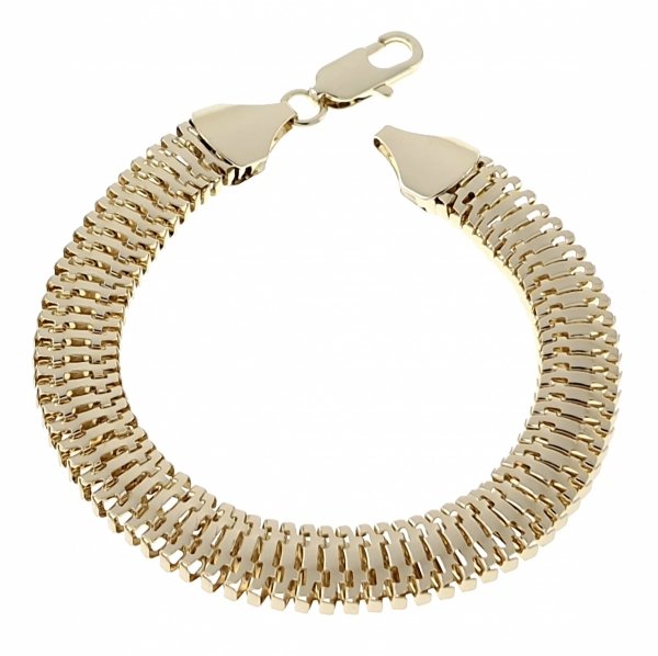 3627 Bransoletka elegancka złota 20cm pozłacana 14k 