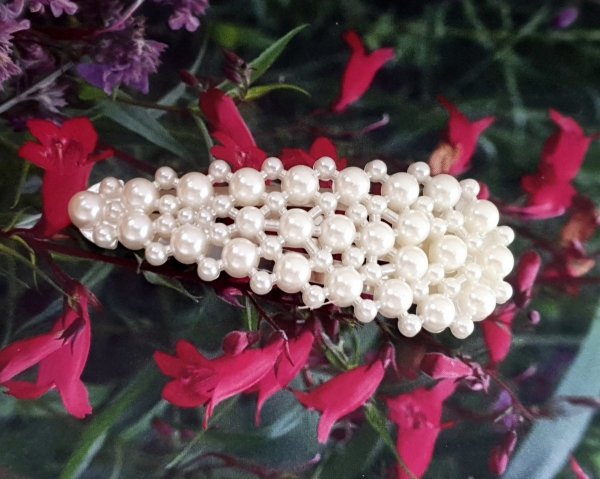 1929e Spinka ozdoba do włosów perły