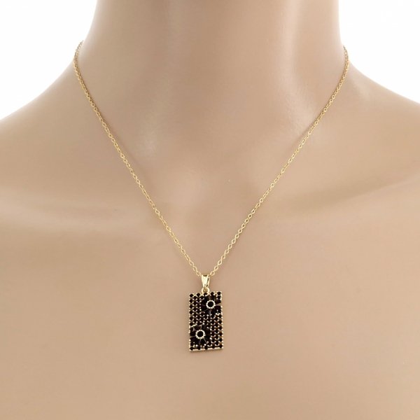2507c Złoty łańcuszek naszyjnik 39+5 stal chirurgiczna 316L Viki lady