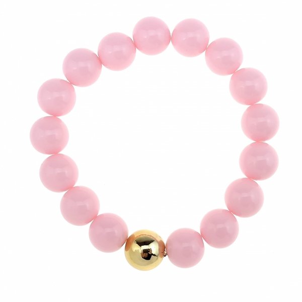 sz237 Bransoletka koraliki akrylowe na gumce jubilerskiej