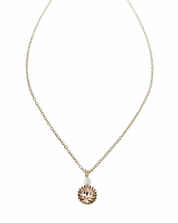 1765 Złoty łańcuszek Austrian Crystal 40+5 naszyjnik pozłacany 14K Xuping