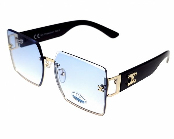 ok97 Damskie okulary przeciwsłoneczne ozdobne lato wakacje UV400