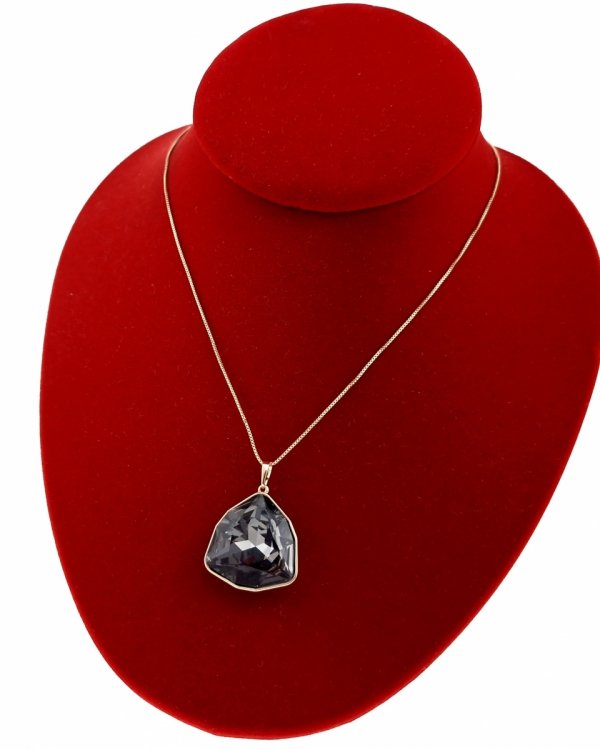 4525 Złoty naszyjnik 45+5cm pozłacany 18k Swaro Austrian Crystal