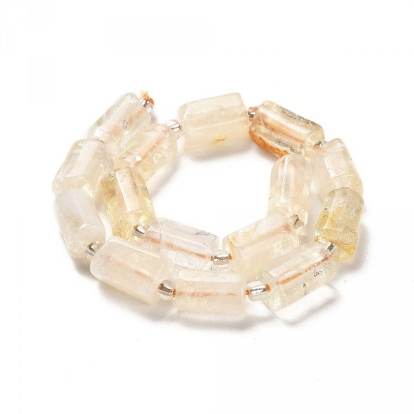 sz294 Cytryn kamień naturalny 8mm sznur 19cm