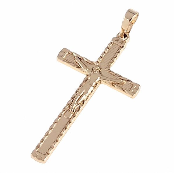 2275 Złota zawieszka pozłacana 18k Xuping krzyżyk