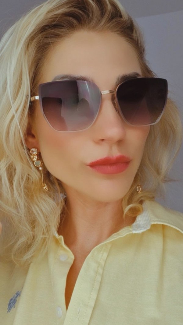 ok109 Damskie okulary przeciwsłoneczne muchy ozdobne UV400