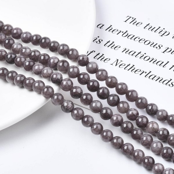 2932 Jadeit kamień naturalny 8mm pasmo 38cm