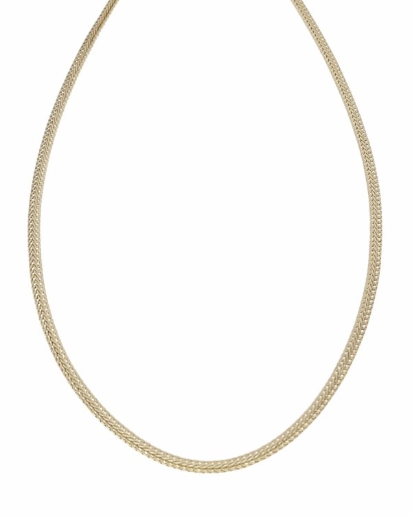 0011 Złoty łańcuszek celebrytka 60cm naszyjnik pozłacany 14k
