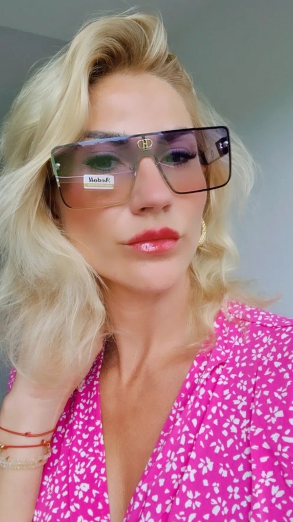 328c Damskie okulary przeciwsłoneczne muchy ozdobne UV400