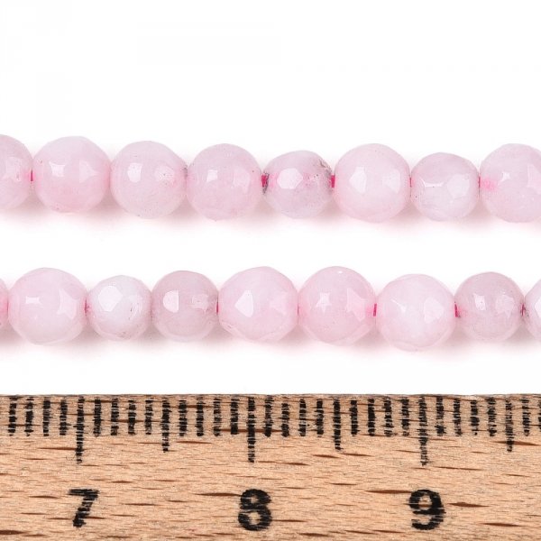 2323k Jadeit kamień naturalny fasetowany 4-4,5mm pasmo 37cm