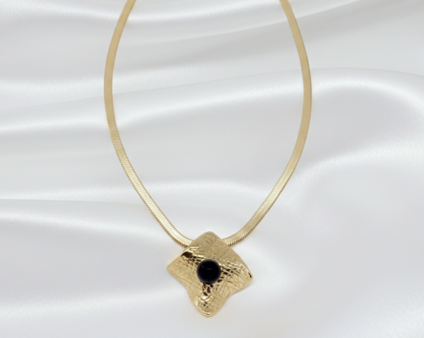 4781 Złoty łańcuszek 44+5cm naszyjnik stal chirurgiczna nierdzewna 316L 