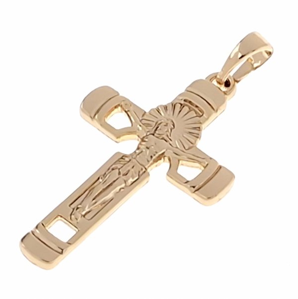 3781 Złota zawieszka pozłacana 18k Xuping krzyżyk
