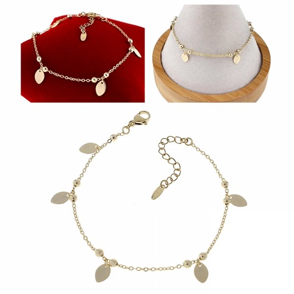 4983 Bransoletka elegancka złota 18+5cm pozłacana 14k Xuping