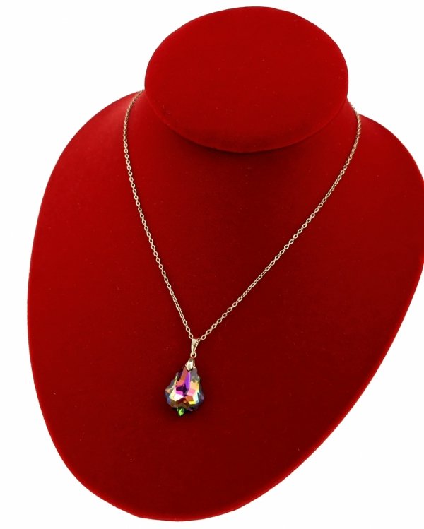 4902 Złoty łańcuszek Austrian Crystal 40+5 naszyjnik pozłacany 14K Xuping