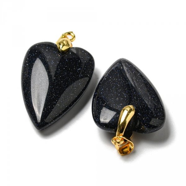 335D Zawieszka serce noc Kairu kamień naturalny 