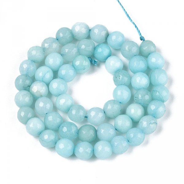 sz117 Jadeit kamień naturalny 8mm pasmo 38cm