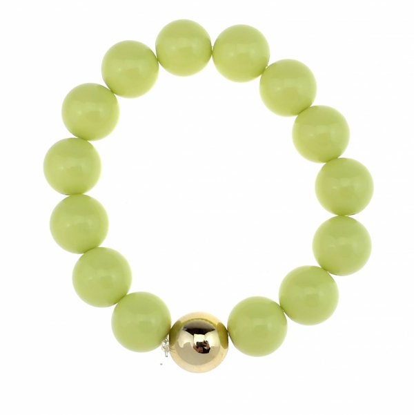 sz33 Bransoletka koraliki akrylowe na gumce jubilerskiej