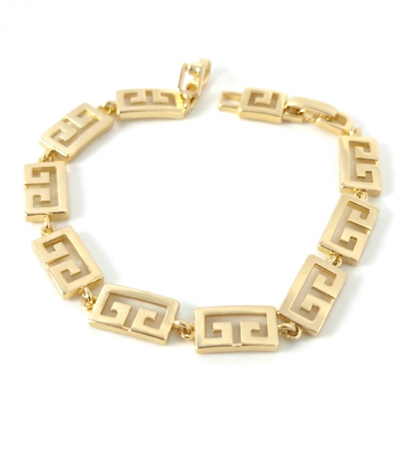 4985 Bransoletka elegancka złota 17+2cm pozłacana 14k 