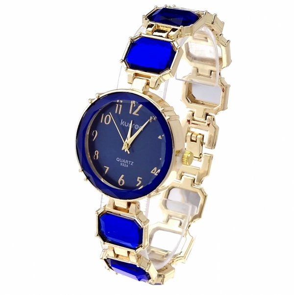 n31 Ekskluzywny damski złoty zegarek błyszczący cyrkonie Kurren klasyk