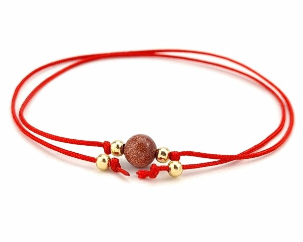 e10 Bransoletka dobrej energii - piasek pustyni kamień naturalny sznurek