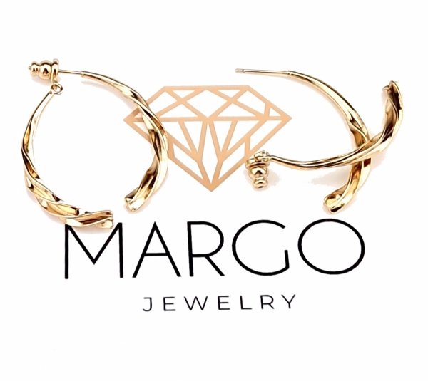 1917d Złote kolczyki pozłacane 18k Xuping wiszące 