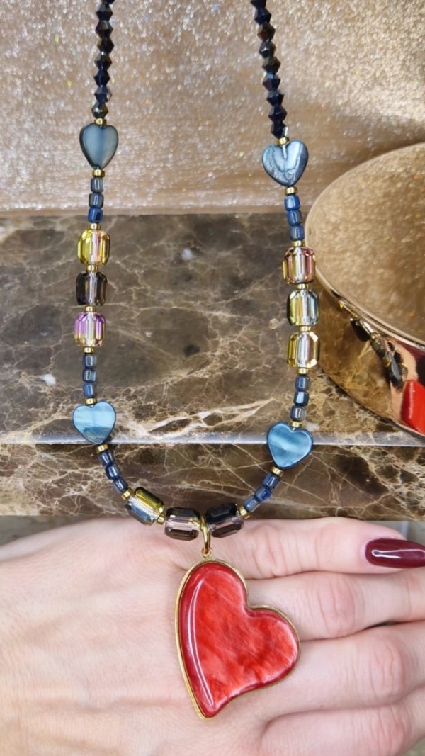 1224 Złoty łańcuszek naszyjnik 46+5 stal chirurgiczna 316L