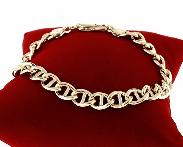 897 Bransoletka elegancka złota 20,5cm pozłacana 14k Xuping