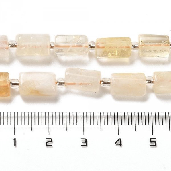 sz294 Cytryn kamień naturalny 8mm sznur 19cm