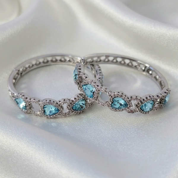0258 Kolczyki srebrne pozłacane białym złotem wiszące koła 3,5cm Austrian Crystal
