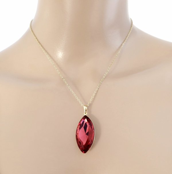 1551 Złoty łańcuszek Austrian Crystal 40+5 naszyjnik pozłacany 14K Xuping