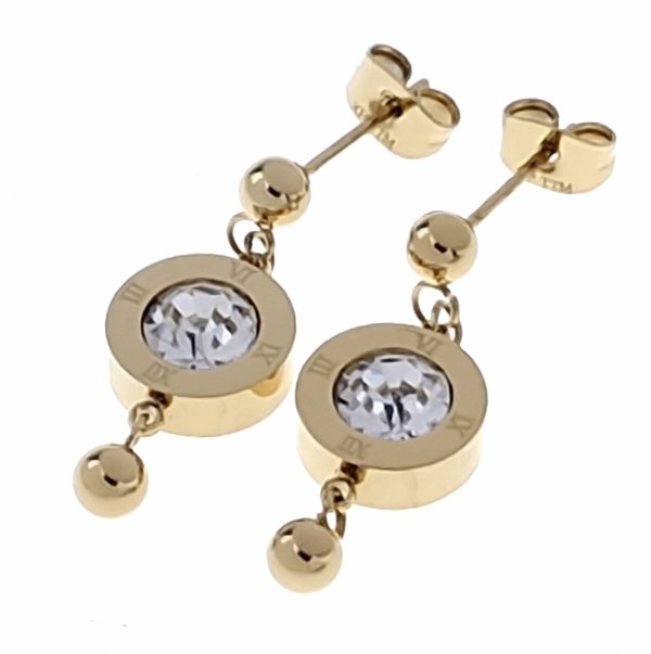 Золотые серьги из нержавеющей стали