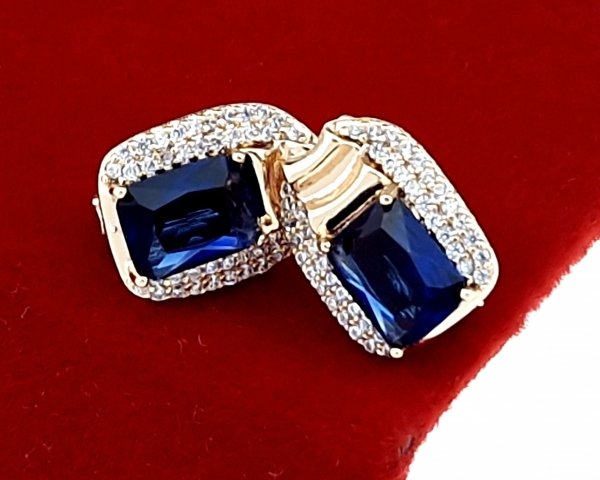 эксклюзивные серьги с позолотой swarovski
