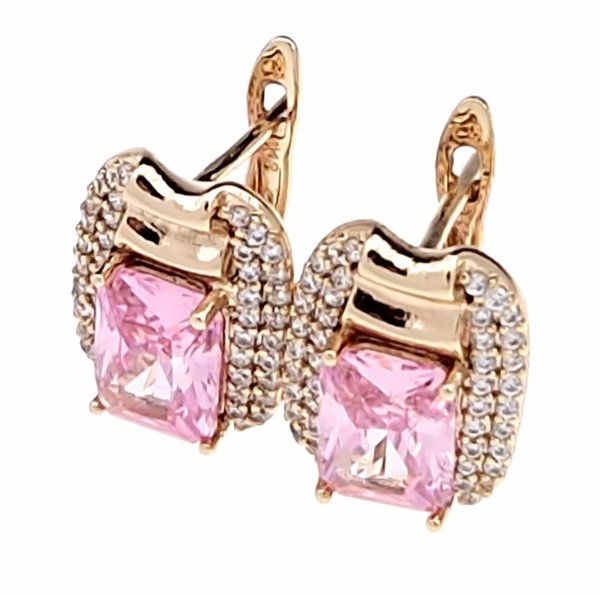 эксклюзивные серьги с позолотой swarovski