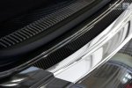 Nakładka (listwa) ochronna na zderzak AUDI  Q7 II  2015- srebrne lustro, czarny carbon