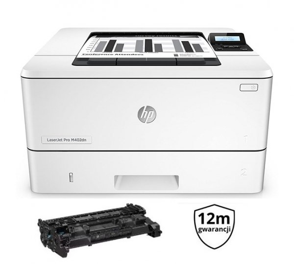 HP LJ Pro 400 M402dn | DUPLEX | TONERY | GW12 | LAN | C5F94A |  6 tys stron