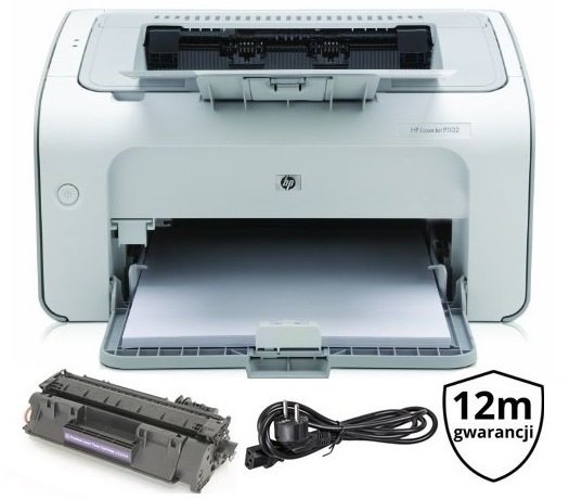 Drukarka HP LaserJet P1102 | A4 | USB | GW12 | TONER | SERWIS | 600–1400 stron CE651A